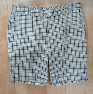 Lady Hagen Women's Plaid Shorts - Blue, White, Yellow